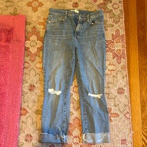 Madewell High Rise Slim Crop Boyjean